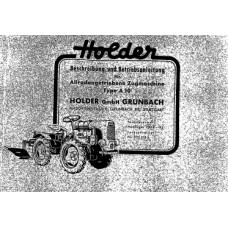 Holder A 10 Cultitrac Operators Manual
